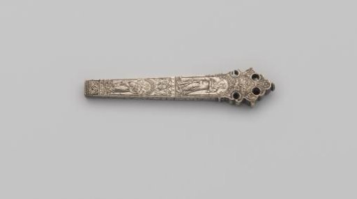 Silver knife handle