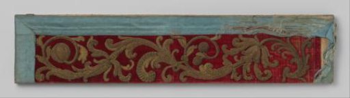 Strip with embroidery