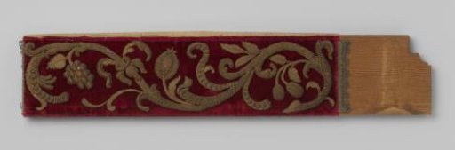 Strip with embroidery