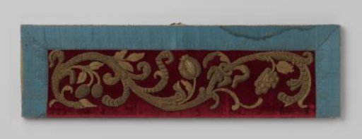 Strip with embroidery
