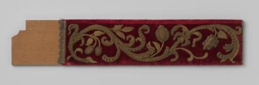 Strip with embroidery