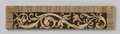 Strip with embroidery