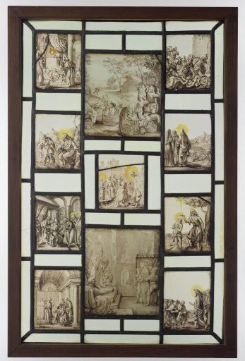 Nine panels with scenes from the life of Christ