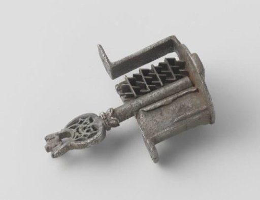 Iron lock with key