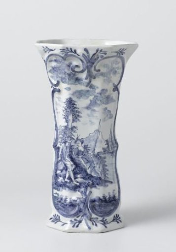 Two cups and a vase, parts of a suite