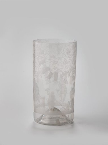 Cup with dancing peasants