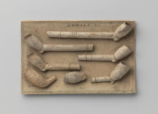Pipe bowl of clay.