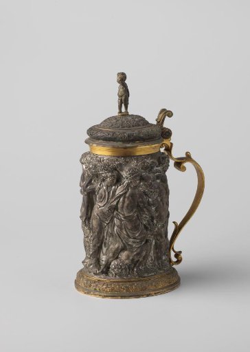 Galvanoplastic reproduction of a vessel with the Triumph of Bacchus