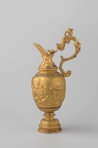 Galvanoplastic reproduction of a pitcher with processions of sea gods