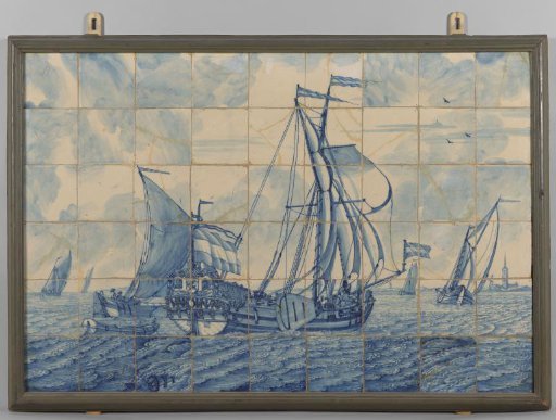 Tile Panel with a Seascape