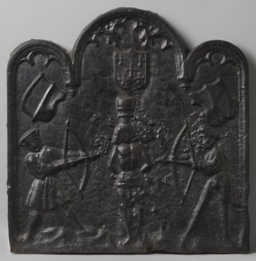 Hearth plate with Saint Sebastian