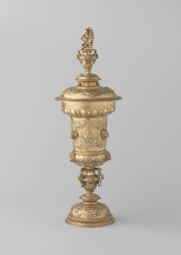 Galvanoplastic reproduction of the lid of the goblet of the St. George Guild of Middelburg