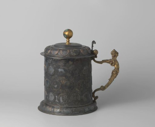 Galvanoplastic Reproduction of a Drinking Jug Containing German Dollars
