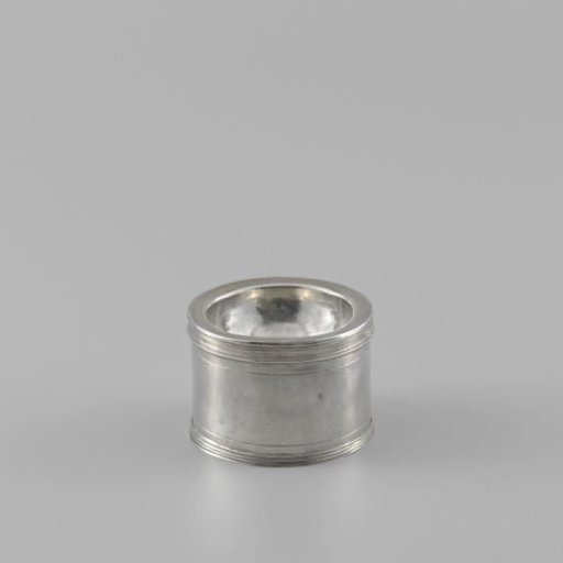 Part of a combined salt cellar-spice box with lid