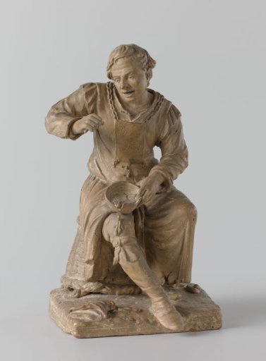 Young Man Eating Porridge