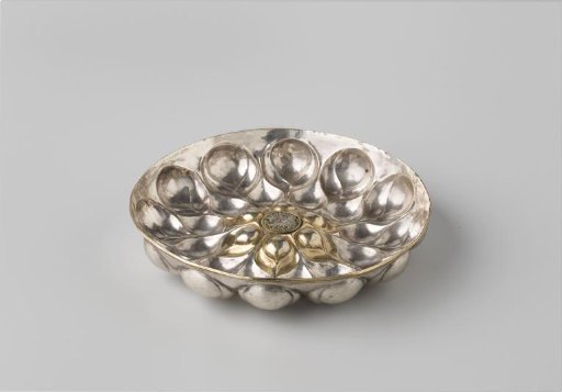 Galvanoplastic reproduction of a bowl with bladder-like swellings from the Lüneburg Town Silver