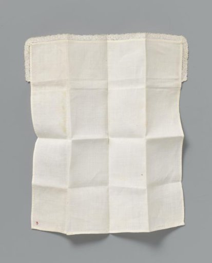 Linen cloth. Mark: number 3 or 5 in red cross-stitch