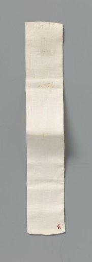 Linen cloth, piece or bandage, double-folded and sewn