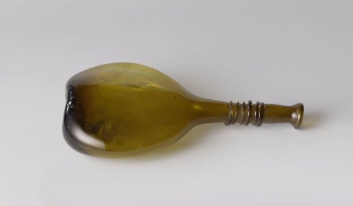 Bottle with a Flattened, Globular Body