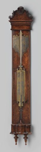 Barometer/thermometer marked: Ps. Wast Fecit Amsterdam.