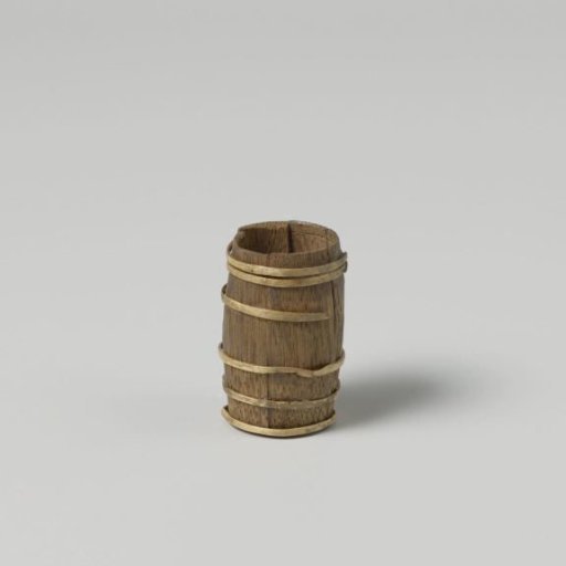 Tun, made of staves bound with nine and six hoops