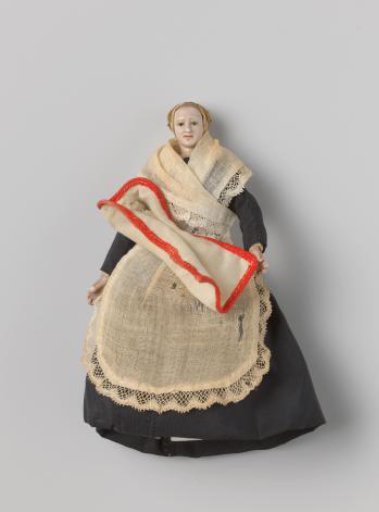 Doll, representing a child in a swaddling cloth