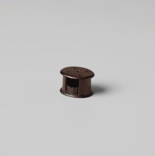 Stove, oval, with five holes on the top