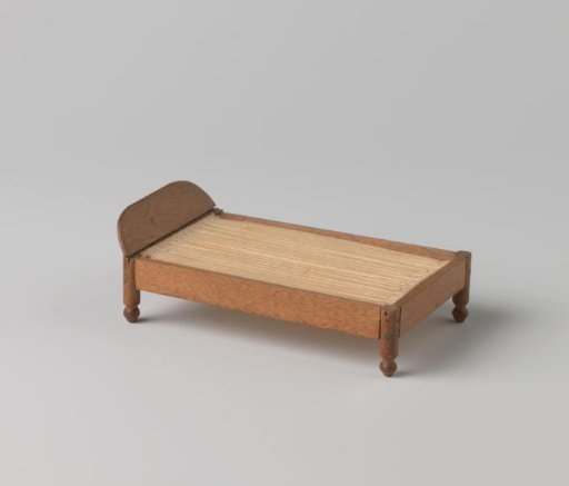 Bench on four legs with bulbous ornamentation