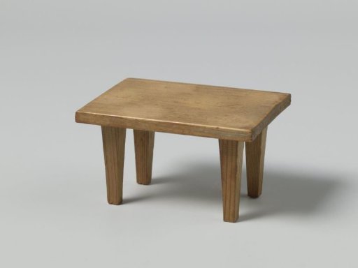 Table, with rectangular top on four tapering square legs