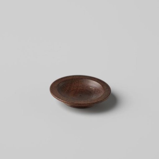Dish with Flat Rim of Turned Wood