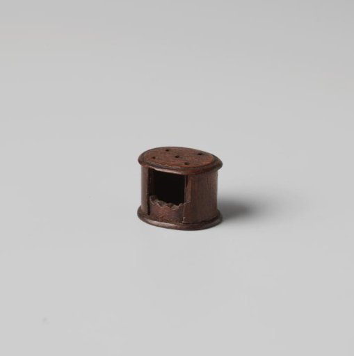 Stove, oval, with five holes in the top