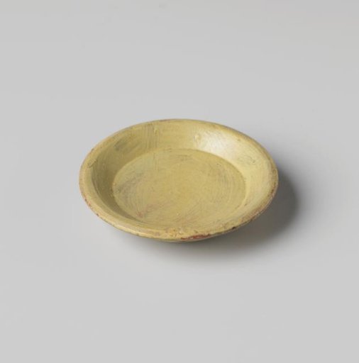 Plate, Yellow-Painted