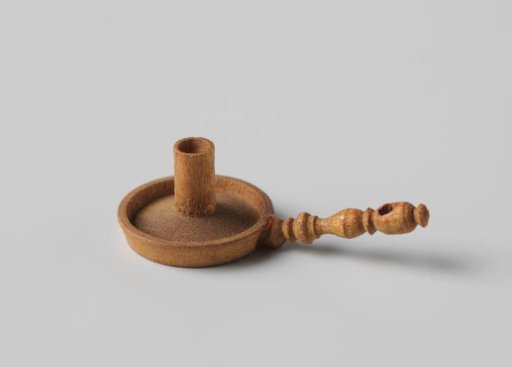 Whetstone, turned wood, with profiled handle