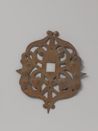 Plate of a door knocker