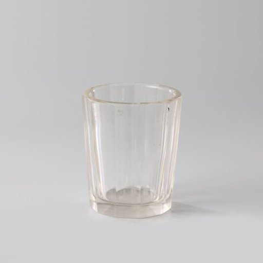 Thick-walled, faceted beaker