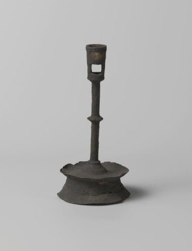 Candelabrum with long stem and candle holder