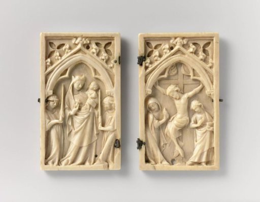 Diptych with the Virgin and Child and the Crucifixion