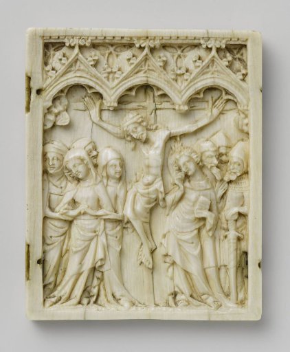 Right wing of a polyptych with the Crucifixion