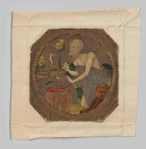 Fragment of a priestly vestment (?), with embroidery