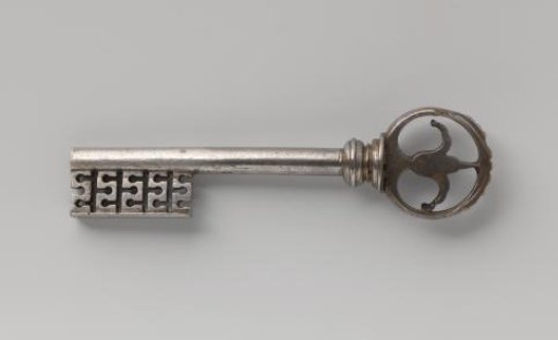 Key belonging to an iron tumbler lock