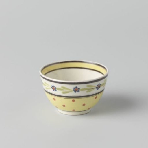Hemispherical head of hard-baked earthenware