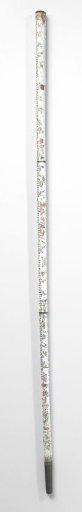 Copper walking stick adorned with enameled runic inscriptions