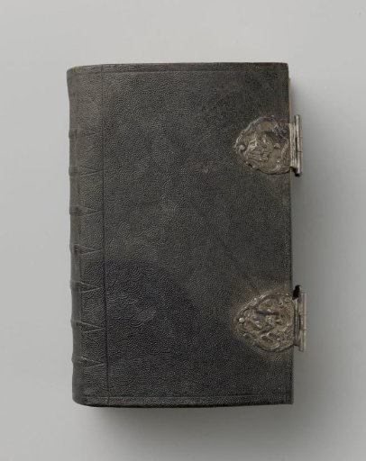 Church and psalm book in segreine binding with silver locks