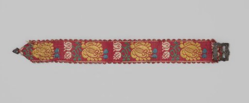 Garter with silver buckle