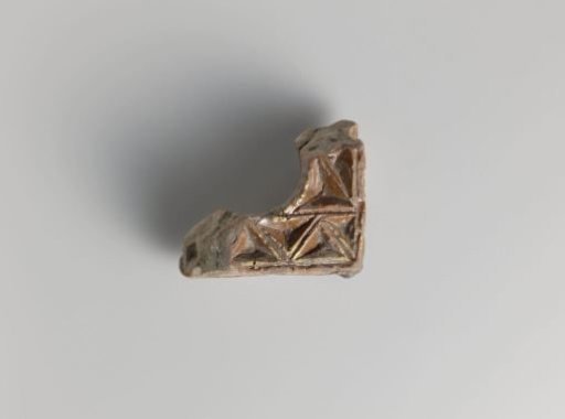 Architectural Fragment Decorated with Recessed Triangles
