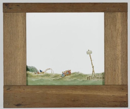 Diaphorama of Two Rowboats on the Water