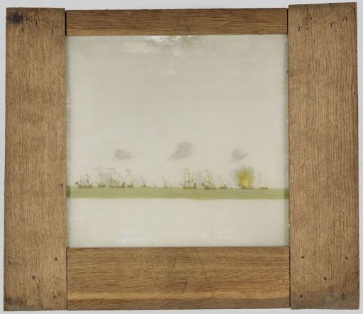 Diaphorama of Sixteen Sailing Ships on the Water