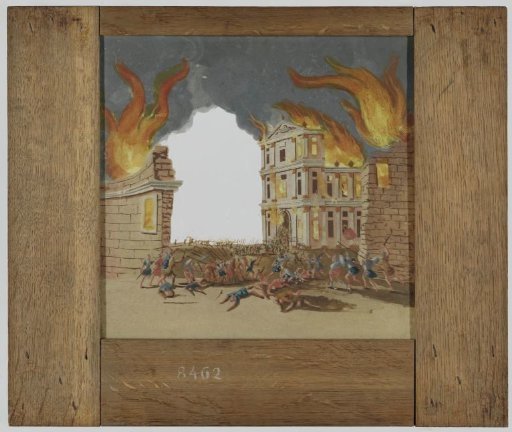 Battle in a burning city