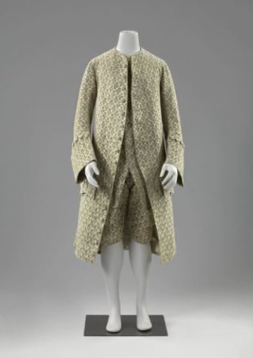 Suit: coat, knee breeches, and waistcoat