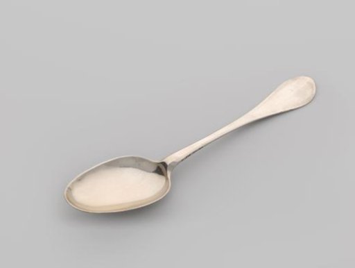 Spoon with the inscription: In memory of the Commission, by their High Mightinesses given in 1705, amounting to 350,000 florins, to be distributed to the interested parties in the damage suffered at Vigo in 1702, and paid out in 1712